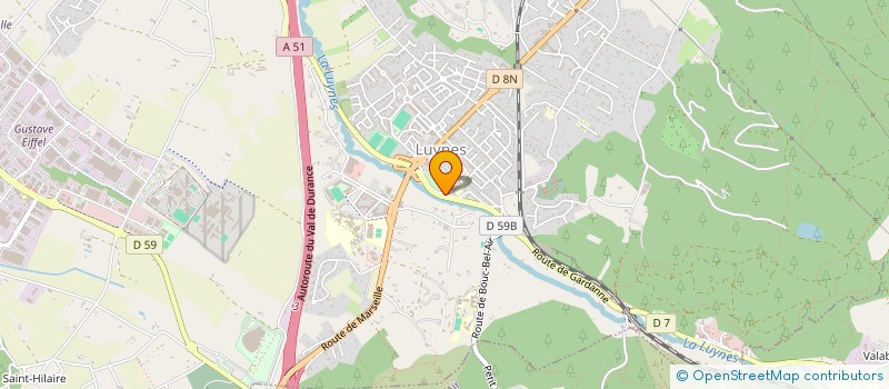 localisation de l'entreprise LA LIGNE D'HORIZON  COUDOUX