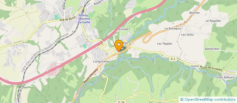 localisation de l'entreprise LA LIGNE DU TEMPS BOIS  GROISY