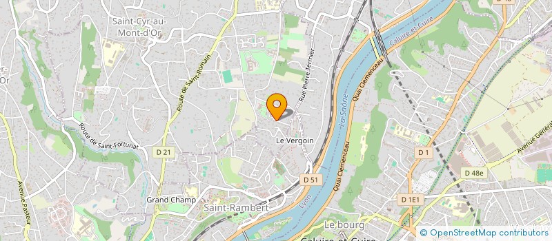 localisation de l'entreprise LA LIGNE INDUSTRIELLE  SAINT CYR AU MONT D OR