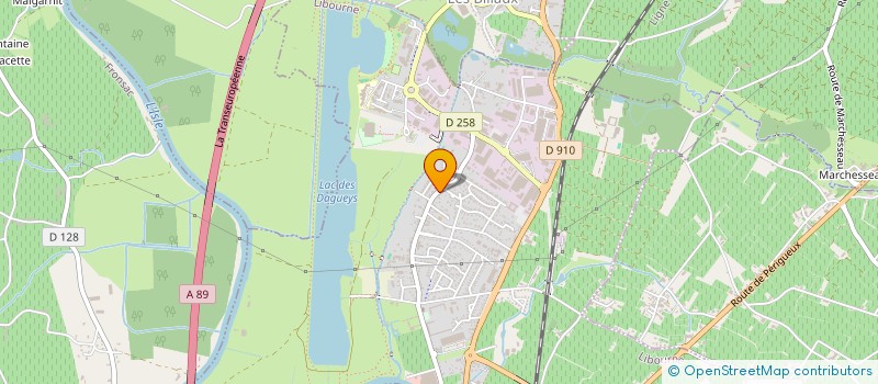 localisation de l'entreprise LA LIGNE ROUGE à LIBOURNE