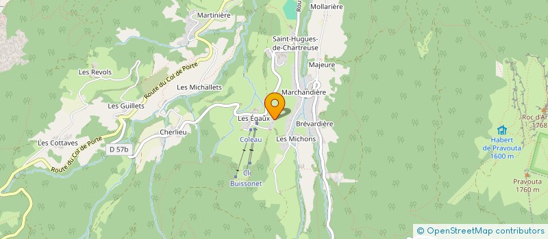 localisation de l'entreprise LA LIGNE ROUGE  SAINT-PIERRE-DE-CHARTREUSE