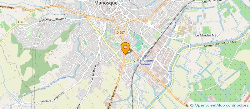 localisation de l'entreprise LA LIGNE VERTE à MANOSQUE