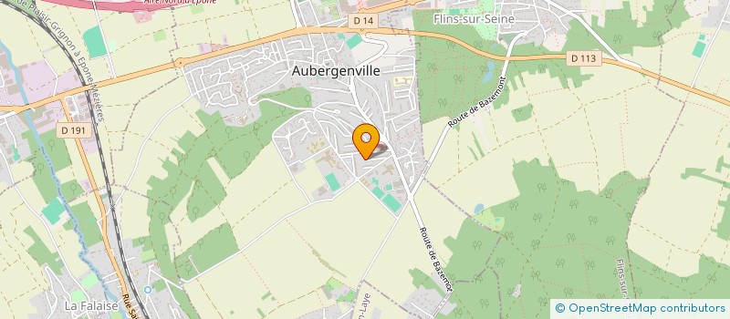 localisation de l'entreprise LA LIGNE VERTE RECORD  AUBERGENVILLE