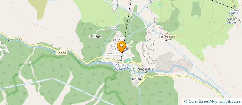 localisation de l'entreprise LA LIGUE BIBLIQUE FRANCAISE  LES DEUX ALPES