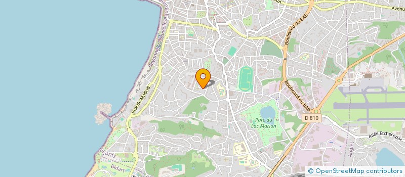 localisation de l'entreprise LA LIGUE DE DEFENSE DES VALEURS REPUBLICAINES DU GRAND SUD OUEST  BIARRITZ