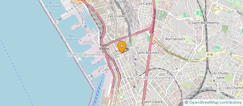 localisation de l'entreprise LA LIGUE DE DEFENSE DES VALEURS REPUBLICAINES DU SUD COTE D'AZUR à MARSEILLE