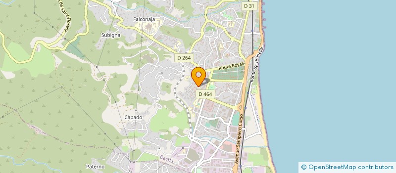 localisation de l'entreprise LA LIGUE DE L ENSEIGNEMENT FEDERATION DEPARTEMENTALE HTE CORSE à BASTIA