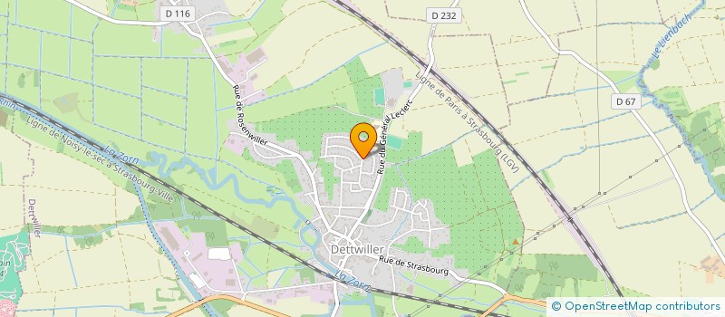 localisation de l'entreprise LA LIGUE DE L ESPOIR  DETTWILLER