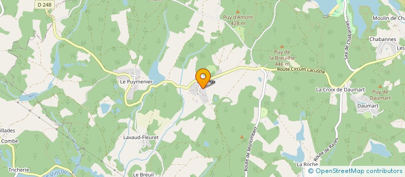localisation de l'entreprise LA LIGUE DE PROTECTION DES VERS DE TERRE à COMPREIGNAC