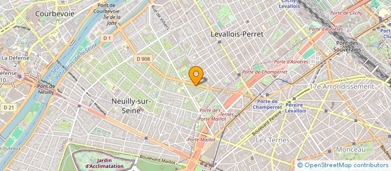 localisation de l'entreprise LA LIGUE DES BIENVEILLANTS ISRAELITES (L.B.I) à NEUILLY-SUR-SEINE