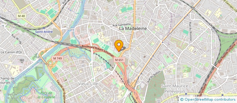 localisation de l'entreprise LA LIGUE DES CHATS NOIRS à LA MADELEINE