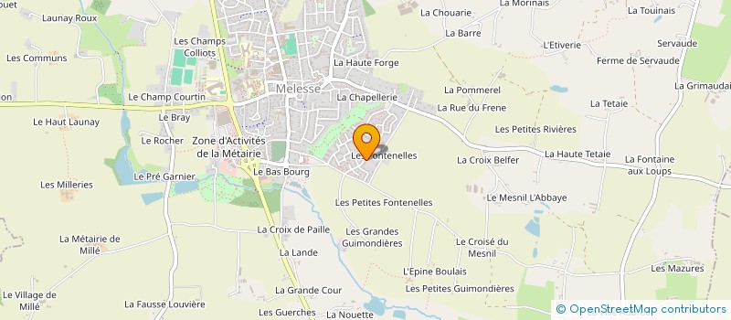 localisation de l'entreprise LA LIGUE DES PETITS HEROS  MELESSE