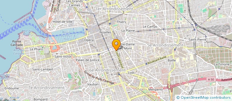 localisation de l'entreprise LA LIGUE DES PIZZAS à MARSEILLE