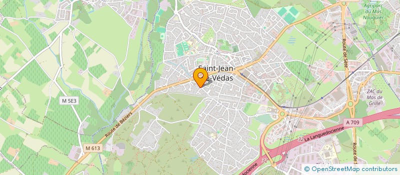 localisation de l'entreprise LA LIGUE DES PRODUCTEURS EXTRAORDINAIRES DU LANGUEDOC ROUSSILLON  SAINT-JEAN-DE-VEDAS