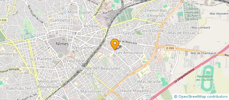 localisation de l'entreprise LA LIGUE DU BIEN-ETRE  NIMES