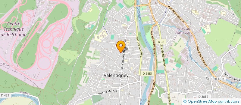 localisation de l'entreprise LA LILLOISE  VALENTIGNEY