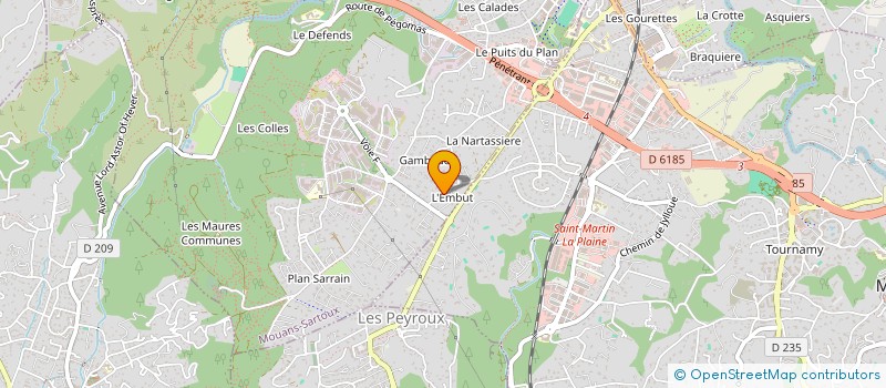 localisation de l'entreprise LA LIMOURSIENNE  MOUANS-SARTOUX