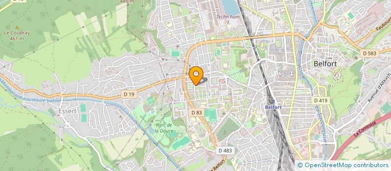 localisation de l'entreprise LA LIMOUSINE 90 à BELFORT