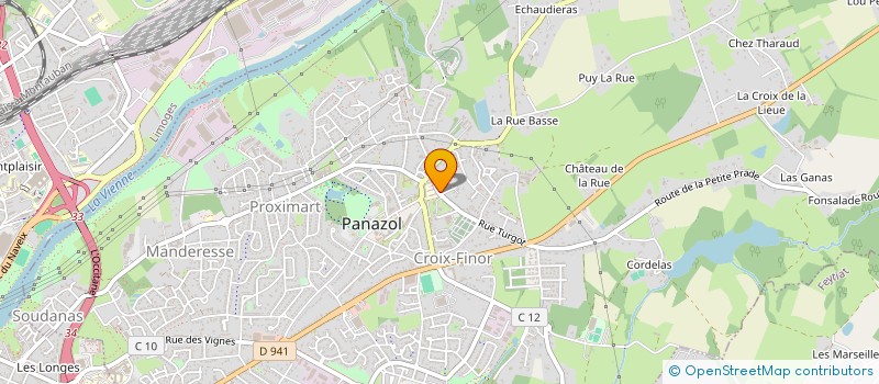 localisation de l'entreprise LA LIMOUSINE CYCLO à PANAZOL