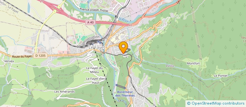 localisation de l'entreprise LA LINE  SAINT-GERVAIS-LES-BAINS