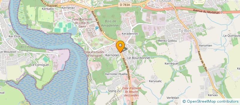 localisation de l'entreprise LA LINEA à QUIMPER