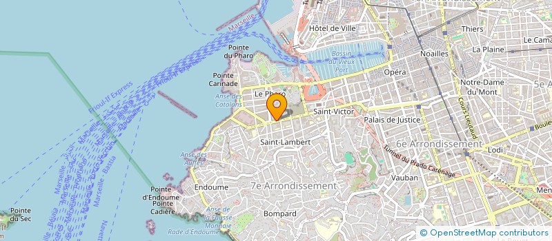 localisation de l'entreprise LA LINGERE à MARSEILLE