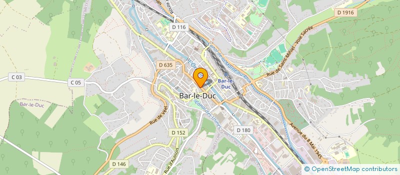 localisation de l'entreprise LA LINGERIE DES DUCS à BAR-LE-DUC