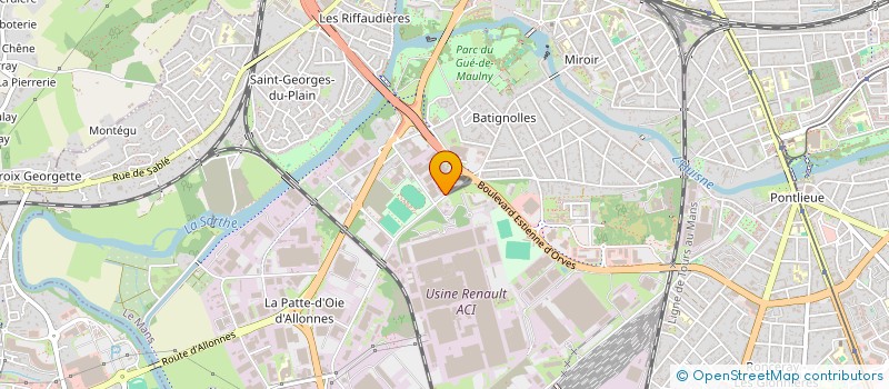 localisation de l'entreprise LA LINGERIE DIAPASON à LE MANS