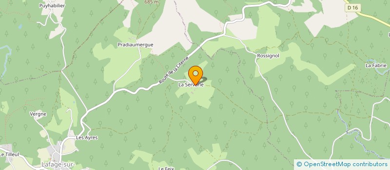 localisation de l'entreprise LA LIONNE  LAFAGE-SUR-SOMBRE