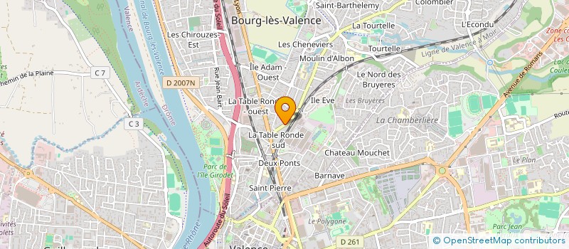 localisation de l'entreprise LA LIOURE  BOURG-LES-VALENCE