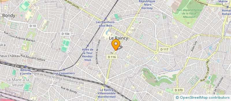 localisation de l'entreprise LA LIRETTE  LE RAINCY