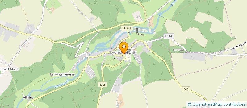 localisation de l'entreprise LA LISIERE  LYONS-LA-FORET