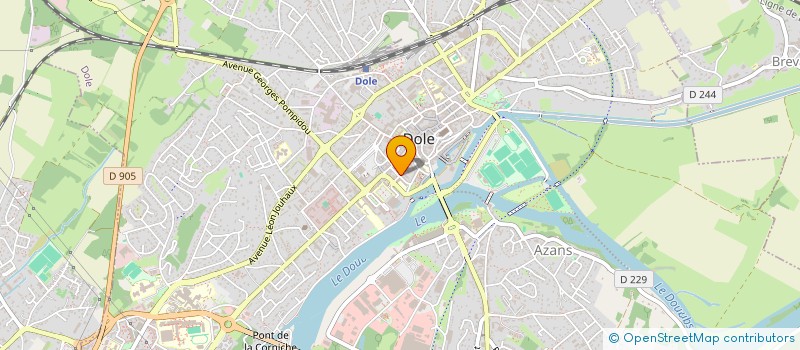 localisation de l'entreprise LA LISIERE à DOLE