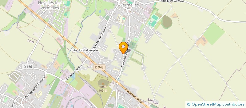 localisation de l'entreprise LA LISIERE DES TERRILS  VERMELLES