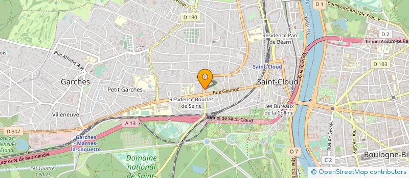 localisation de l'entreprise LA LISIERE DU PARC NUMERO 4 ET 6 à SAINT-CLOUD