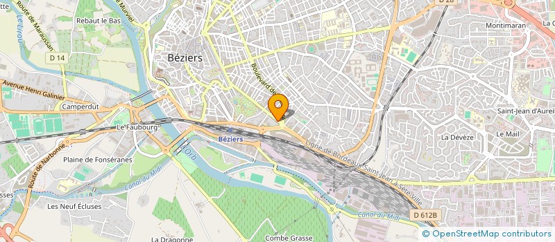 localisation de l'entreprise LA LITERIE DE BEZIERS  BEZIERS