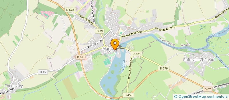 localisation de l'entreprise LA LITHOGRAPHIE à MARNAY