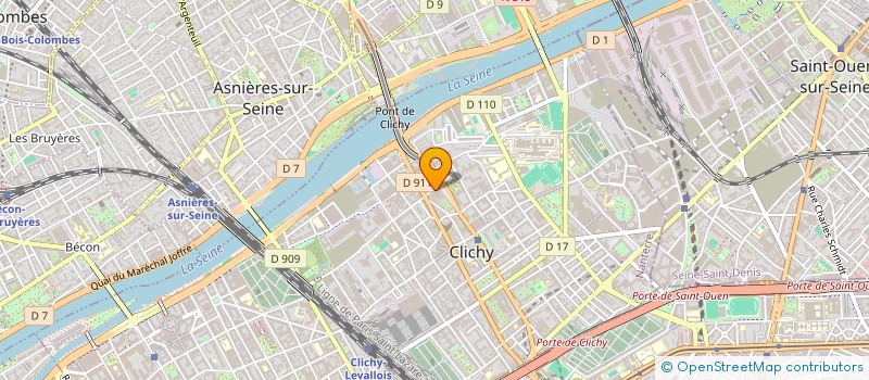 localisation de l'entreprise LA LITTERAIRE à CLICHY