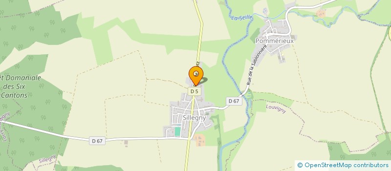 localisation de l'entreprise LA LIXIERE  SILLEGNY