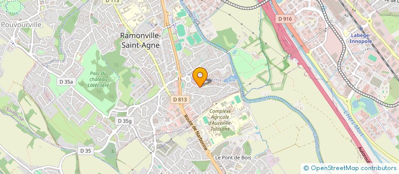 localisation de l'entreprise LA LLAMA FLAMENCA à RAMONVILLE-SAINT-AGNE