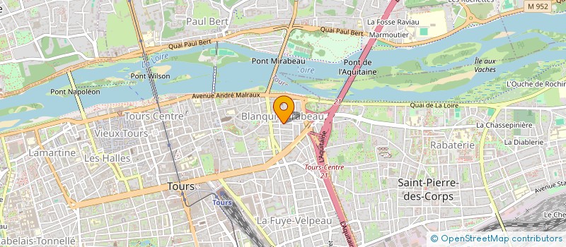 localisation de l'entreprise LA LOBINIERE  TOURS