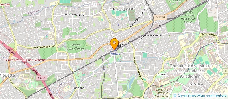 localisation de l'entreprise LA LOCO COWORKING à PESSAC