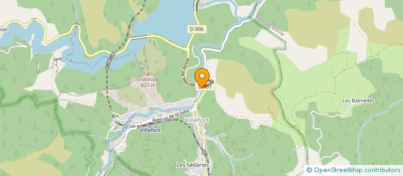 localisation de l'entreprise LA LOCO-MOTIVE 48  VILLEFORT