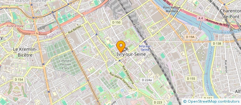 localisation de l'entreprise LA LOCOMOTIVE  IVRY-SUR-SEINE