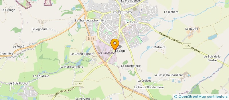 localisation de l'entreprise LA LOGE à LES EPESSES