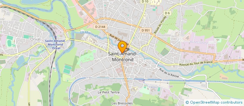 localisation de l'entreprise LA LOGE A MAGNARD  SAINT-AMAND-MONTROND