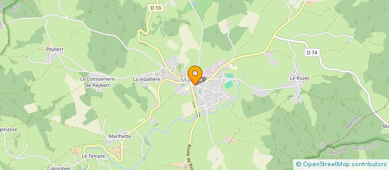 localisation de l'entreprise LA LOGE D'ANAIS  MARLHES