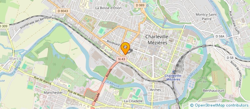 localisation de l'entreprise LA LOGE DE MONTJOLY à CHARLEVILLE-MEZIERES