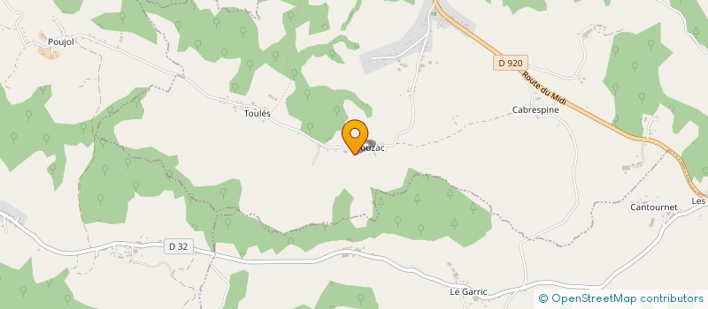 localisation de l'entreprise LA LOGE DES PLEIADES à ARPAJON-SUR-CERE