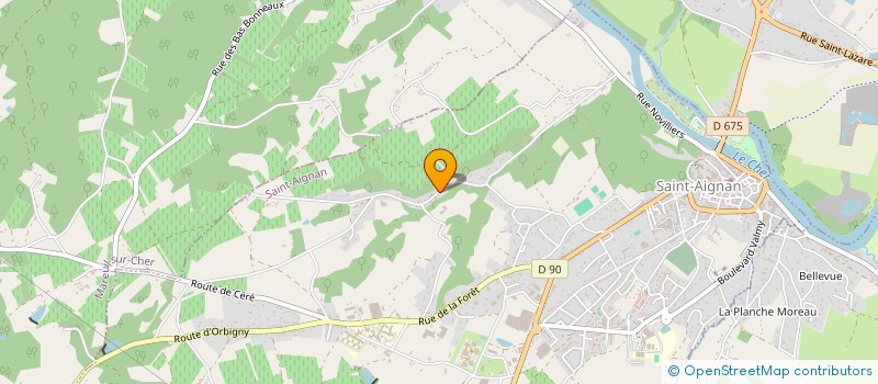 localisation de l'entreprise LA LOGE DU VIGNERON  SAINT AIGNAN